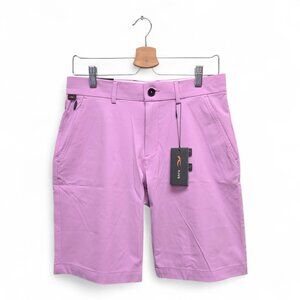 Kjus Men's Iver Regular Fit Solid Golf Shorts Size 32 Purple NWT